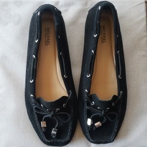 Michael Kors black suede moccasins